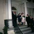 شاهنشاه و پرزیدنت کندی در برابر بلر هاوس