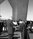 آیین پیشباز شهردار تهران از پرزیدنت اتریش در میدان شهیاد