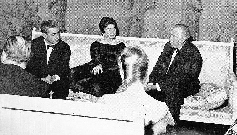 پرونده:Adenaouer visit Shahanshah.jpg